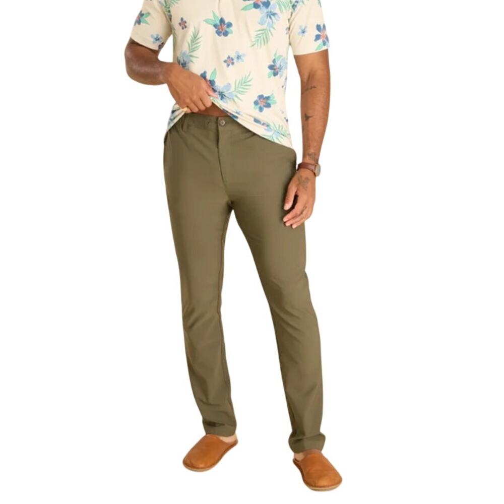 Chubbies Men's Olive Green The Hidden Jungles 30" Everywear Pant Size XL